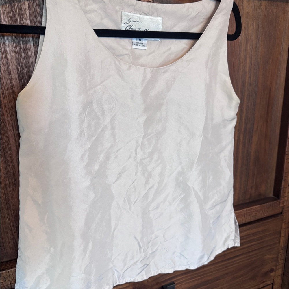 Vintage Simone Chin Chin 100% Silk Top